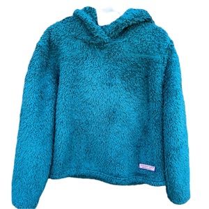 Vineyard Vines Hooded Fleece Pullover dark green, size S